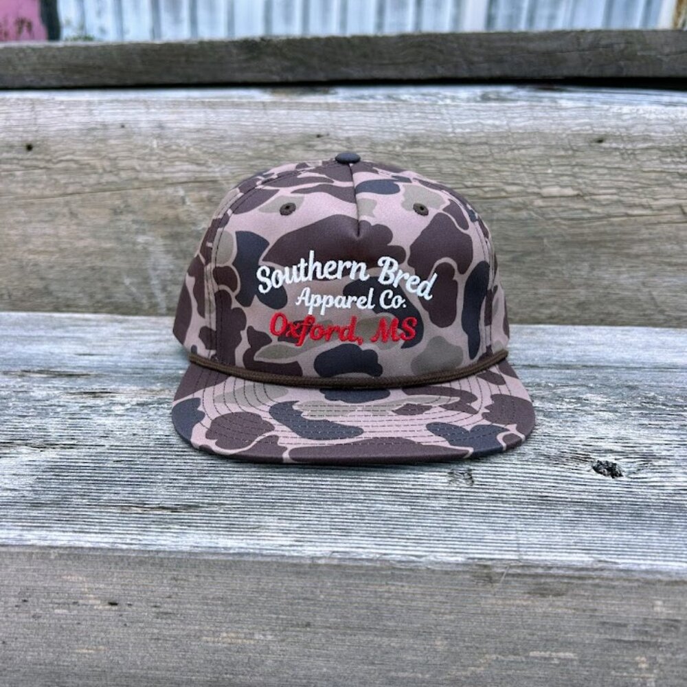 Southern Bred Apparel Co Oxford, MS Richardson 256P Bark Duck Camo Cap